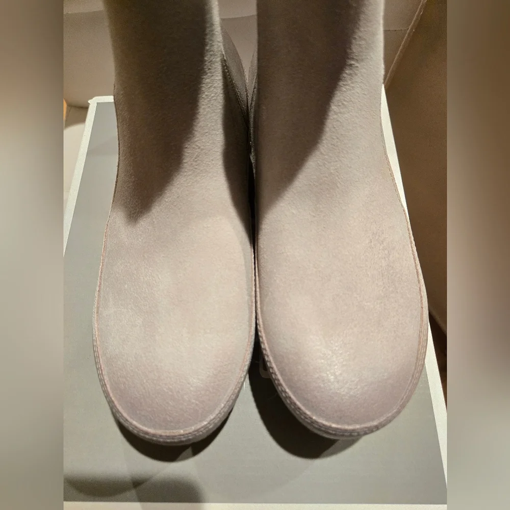 NIB Dansko Women's Suede Fur-Lined Boots - Stone